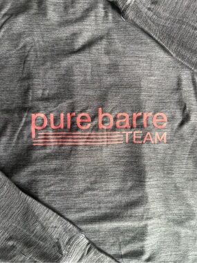 NWT Tavi Pure Barre TEAM Gray Zip Up Jacket XS